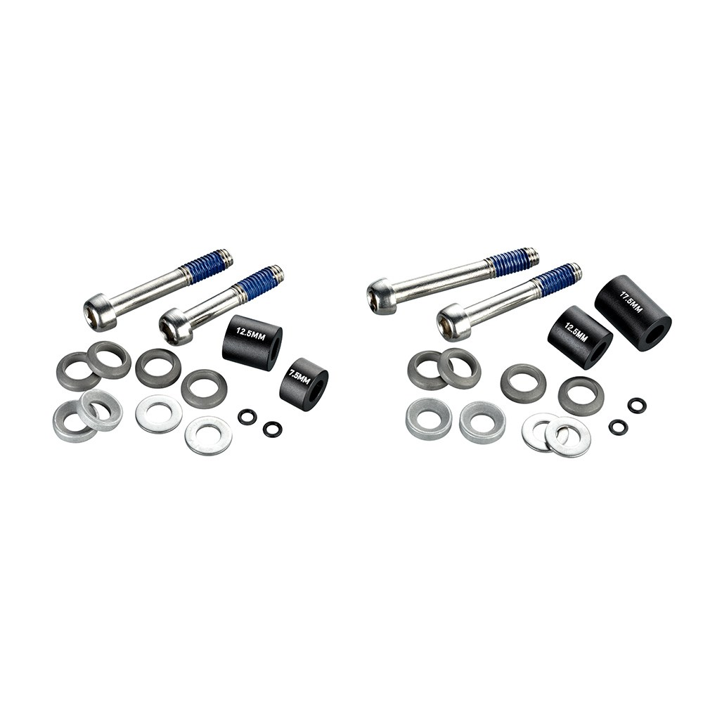 Avid Post Spacer Set - 20 S (Front 180/Rear 160), Includes Stainless Caliper Mounting Bolts