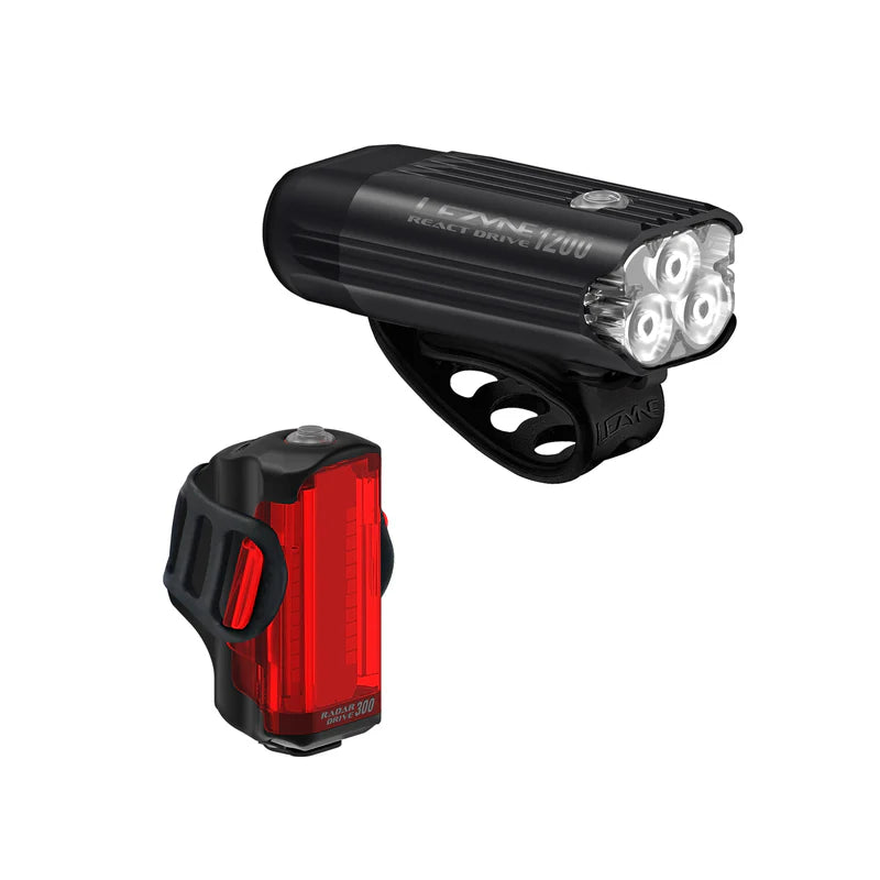 Lezyne Radar React System Front & Rear Light Set