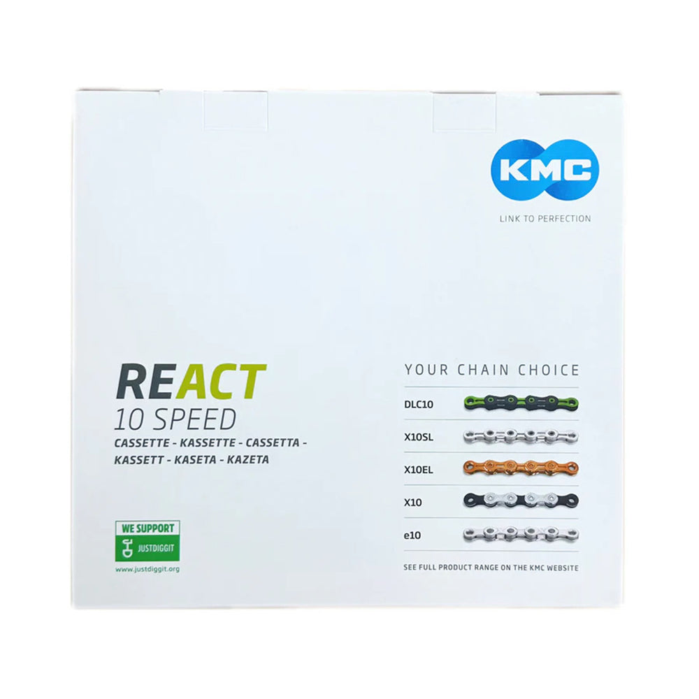 KMC React Cassette 10/11 Speed - Black