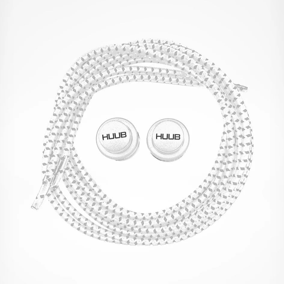 Huub Elastic Laces with Locks - White