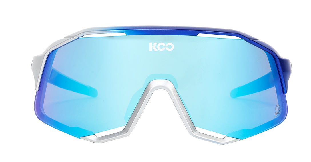 Koo Demos Sunglasses Red Bull BORA Hansgrohe Blue/Silver L.Turquoised