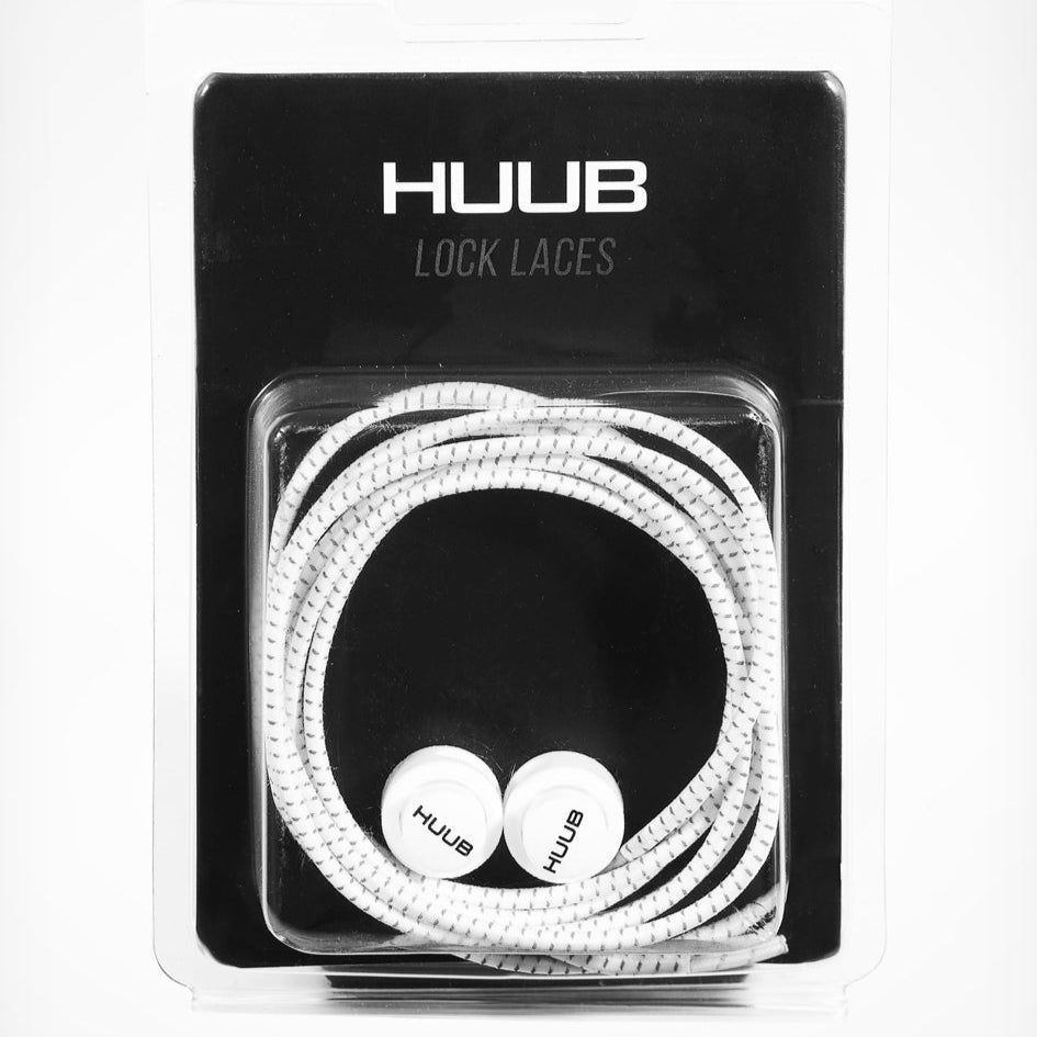 Huub Elastic Laces with Locks - White