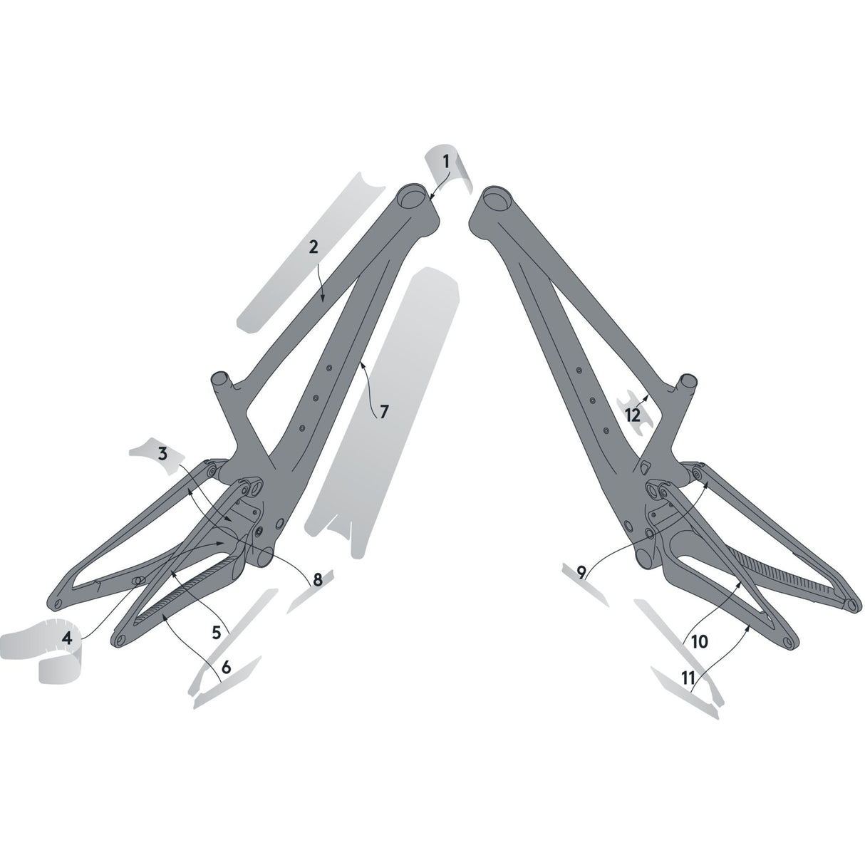 Syncros Spark Carbon Clear Matt Frame Protection Kit