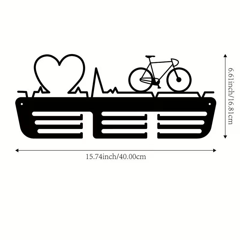Cycling Medal Rack Display