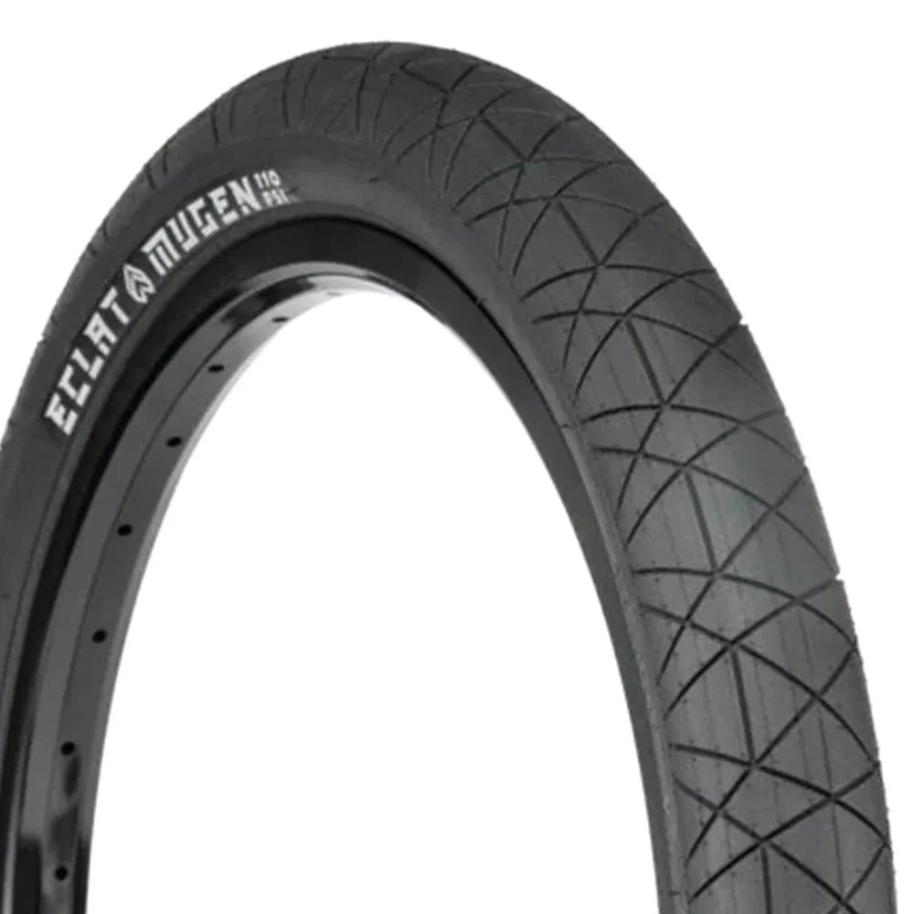 Eclat Mugen 20" 110 PSI BMX Tire - Black