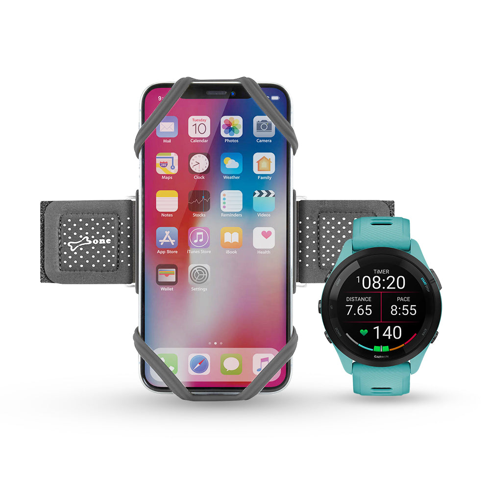 Garmin Forerunner 265 Smartwatch + Free Bone Run Tie Armband Bundle