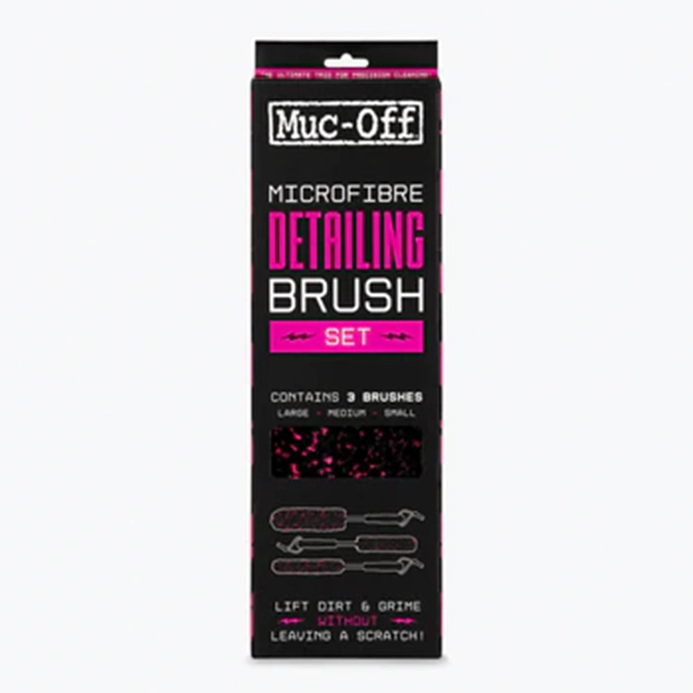 Muc-Off Microfiber Detailing Brush Brush Kit - Set Of 3