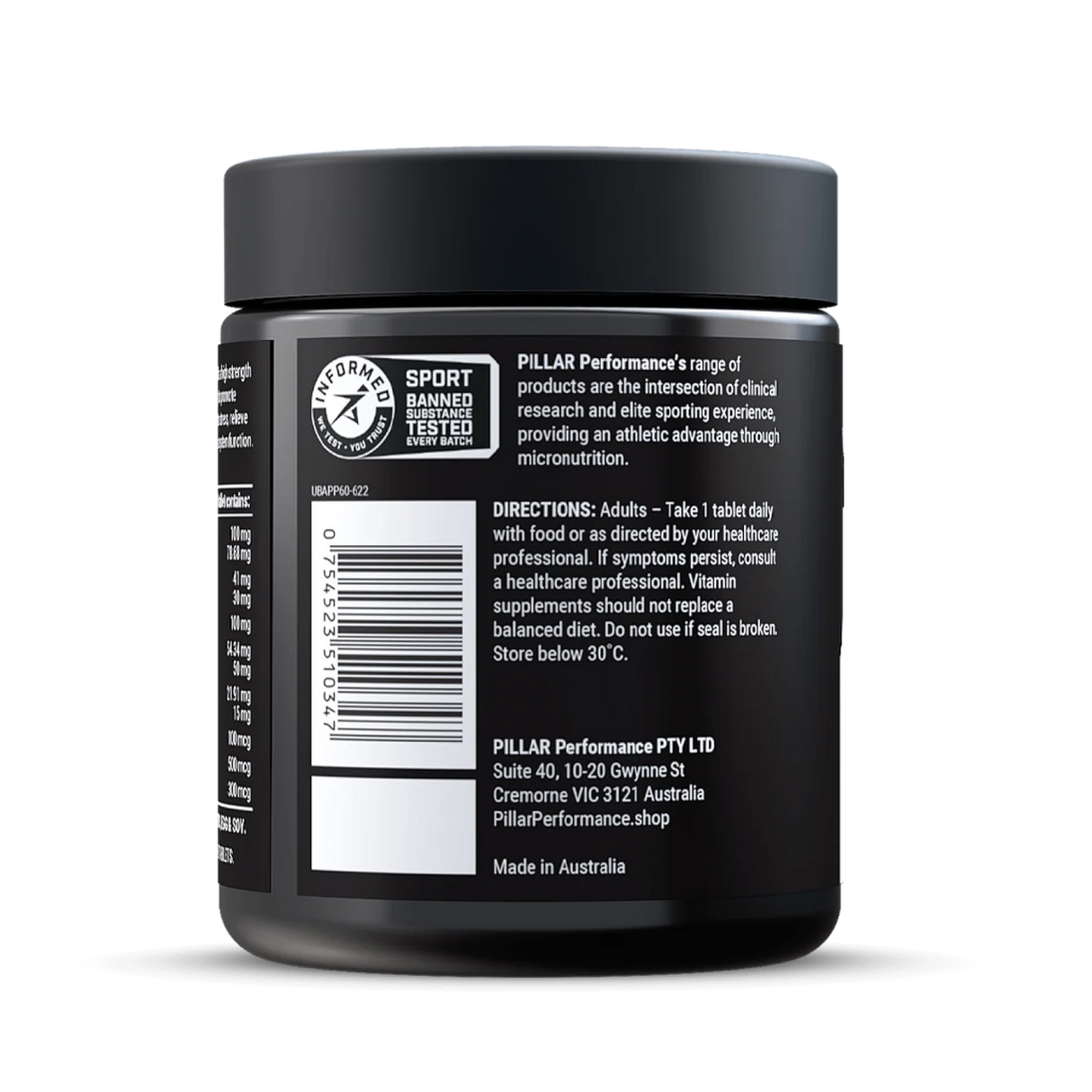 PILLAR Ultra B Active Tablets