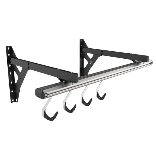 Stashed SpaceRail Bike Storage System for Wall - 4 Hooks
