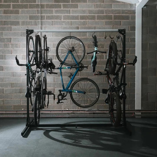 Stashed Spacerail Bike Storage System Freestanding
