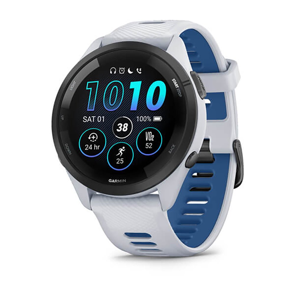 Garmin Forerunner 265 Smartwatch + Free Bone Run Tie Armband Bundle