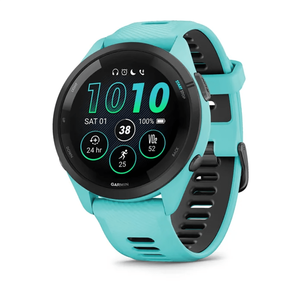 Garmin Forerunner 265 Smartwatch + Free Bone Run Tie Armband Bundle
