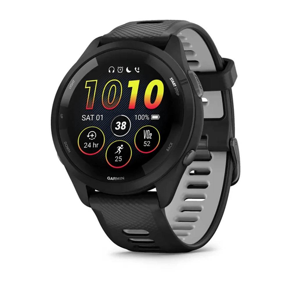 Garmin Forerunner 265 Smartwatch + Free Bone Run Tie Armband Bundle