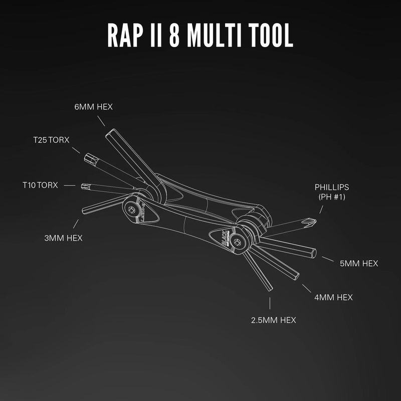 Lezyne Rap II Multi-Tool Kit - Wolfis
