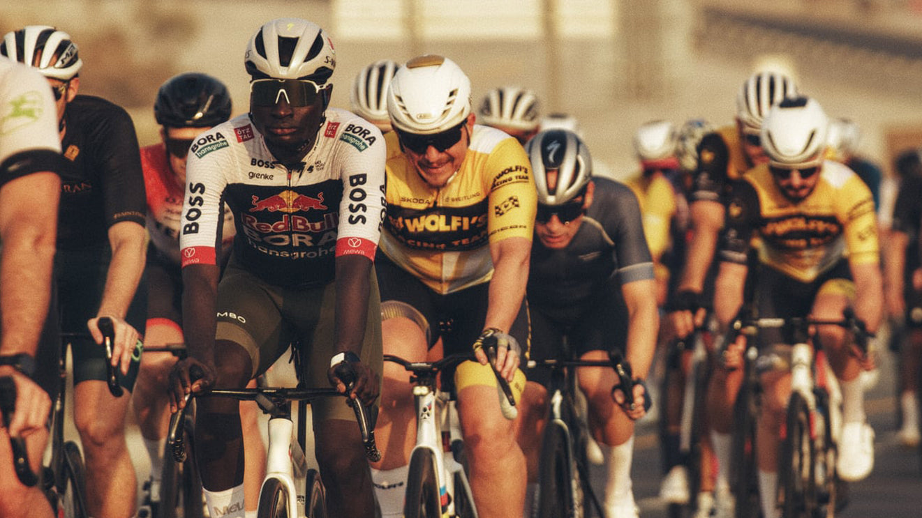 Cyclist riding during Ramdan