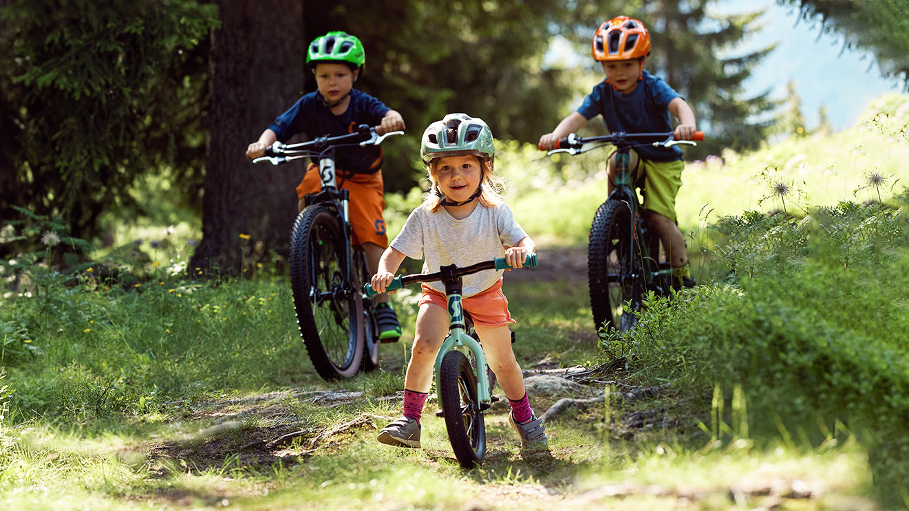 Kids riding a bike