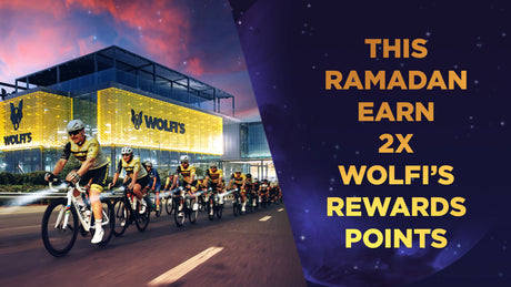 Cyclist riding during Ramdan