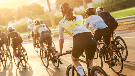A group of cyclists