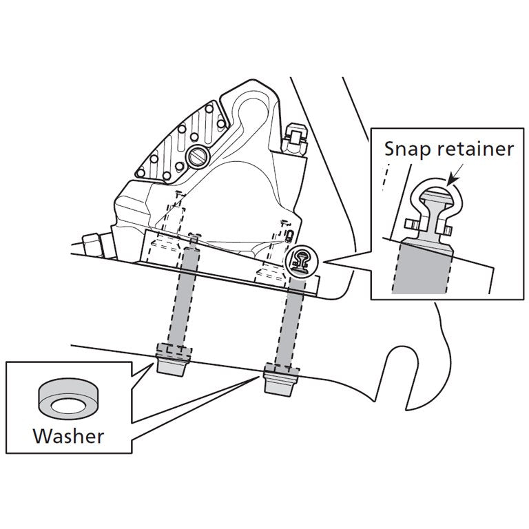 Shimano SM-MA-R160D/D Flat Mount Brake Caliper Adapter