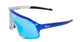 Koo Demos Sunglasses Red Bull BORA Hansgrohe Blue/Silver L.Turquoised