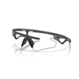 Oakley Sphaera Slash carbon clear to black iridium performance sunglasses