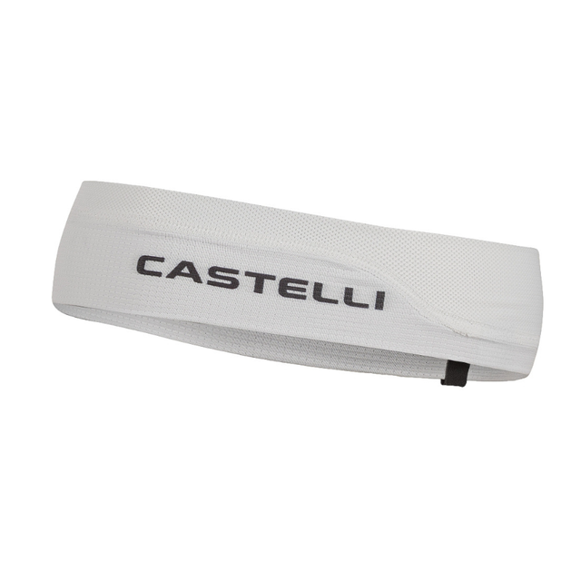 Castelli Summer Headband white black moisture-wicking cycling
