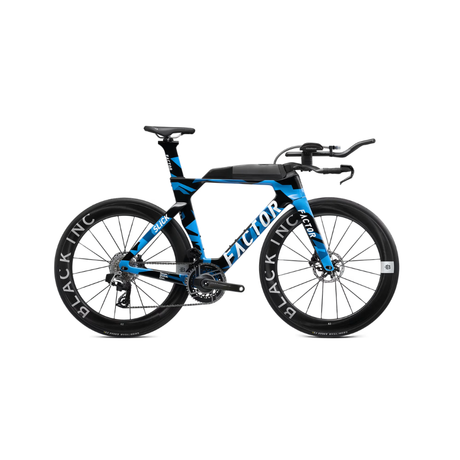 Factor Slick Eco Red + Power Meter Triathlon Bike