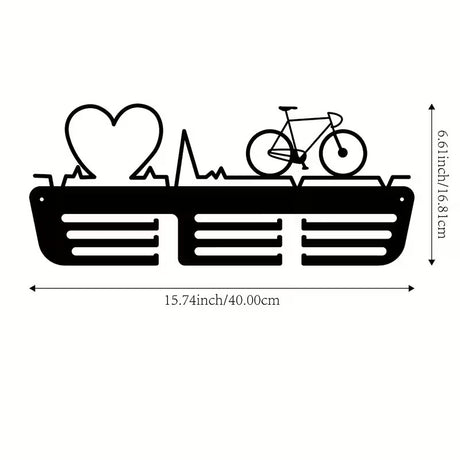 Cycling Medal Rack Display