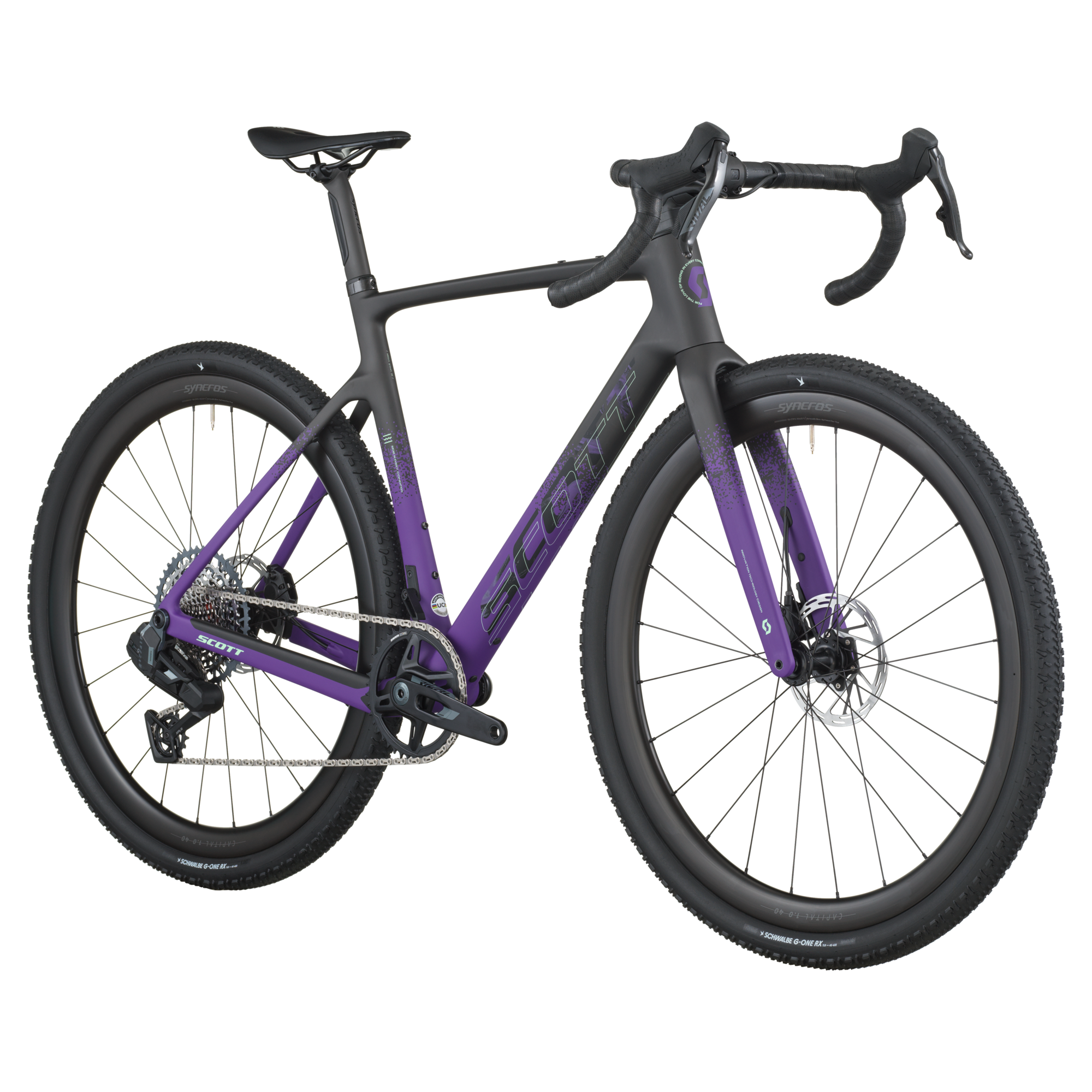 Scott Addict 20 Gravel Bike | Carbon Black/Indigo Purple