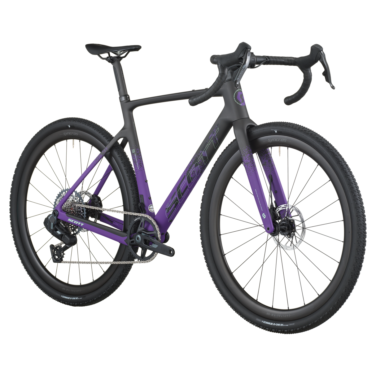 Scott Addict 20 Gravel Bike | Carbon Black/Indigo Purple