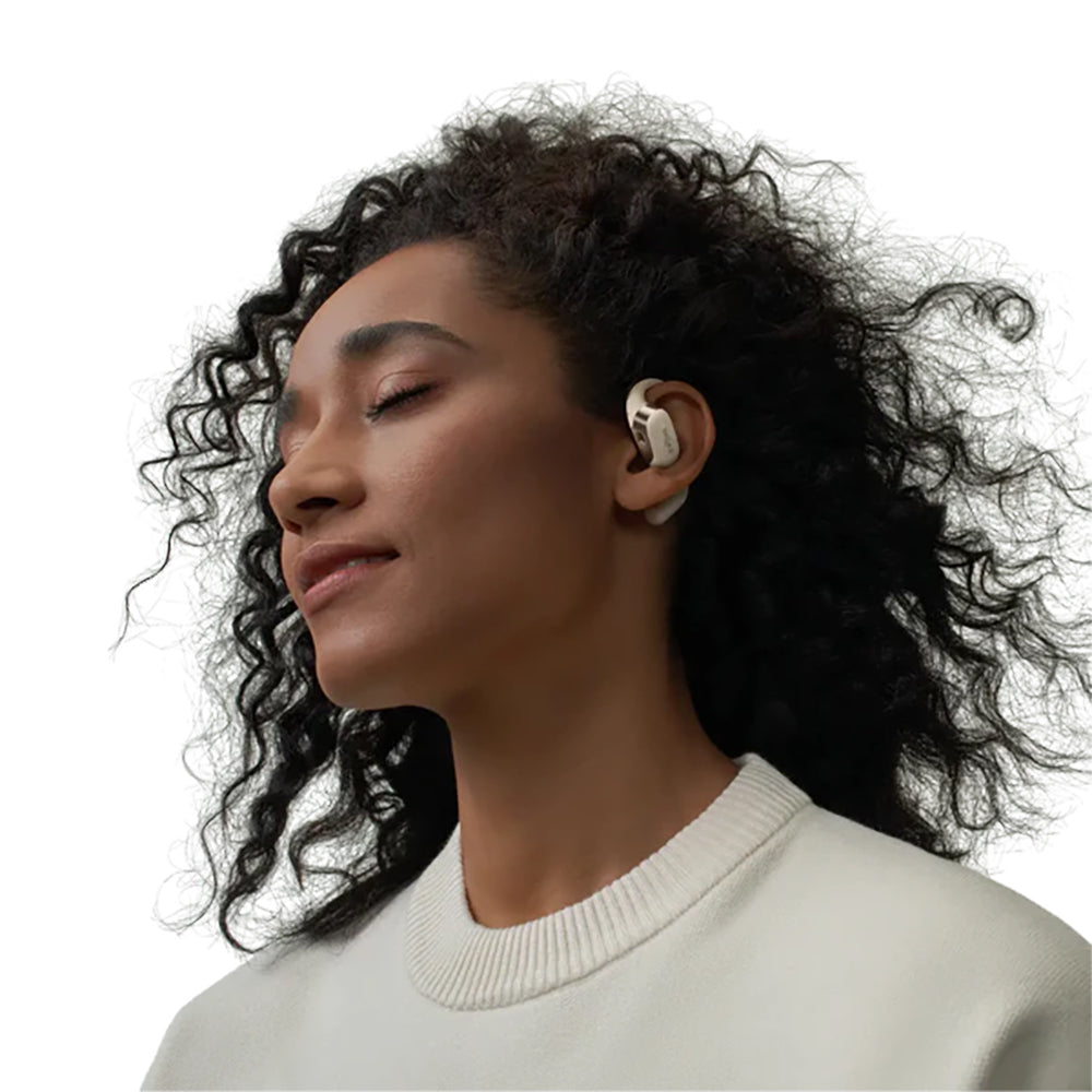 Shokz OpenFit Wireless Headphones Comfortable Off White