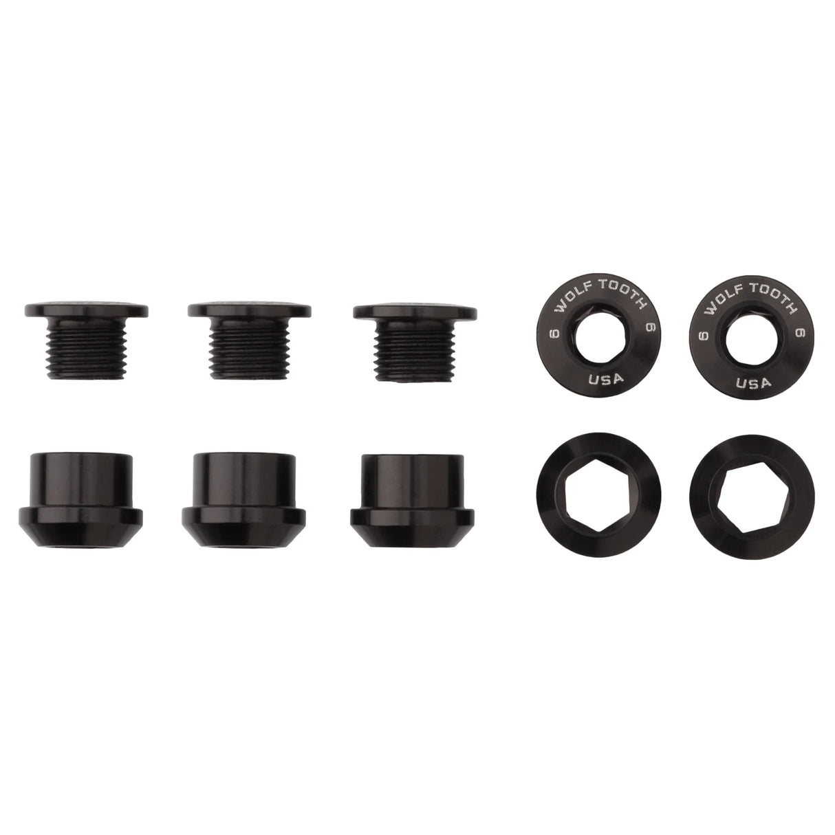 Wolf Tooth 1x  Set of 5 Chainring Bolts + Nuts