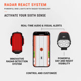 Lezyne Radar React System Front & Rear Light Set