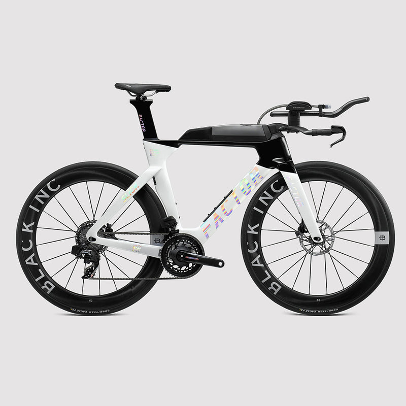 Factor Slick Eco Force + Power Meter Panda White Triathlon Bike