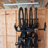 Stashed SpaceRail Bike Storage System for Ceiling - 4 Hooks