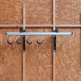 Stashed SpaceRail Bike Storage System for Wall - 4 Hooks