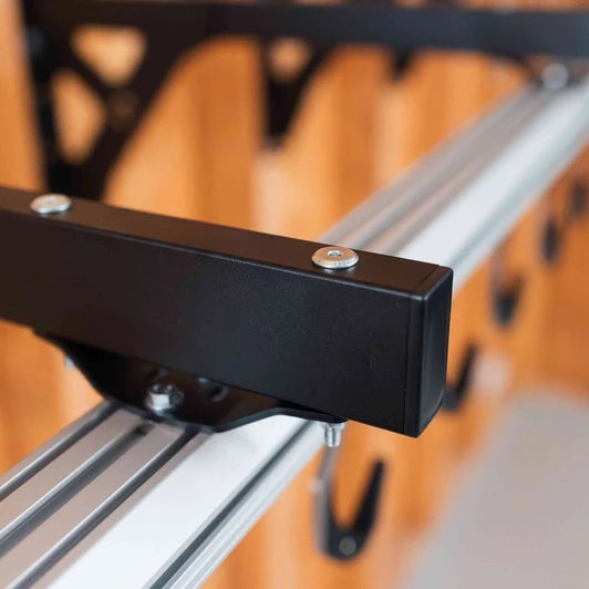 Stashed SpaceRail Bike Storage System for Wall - 4 Hooks