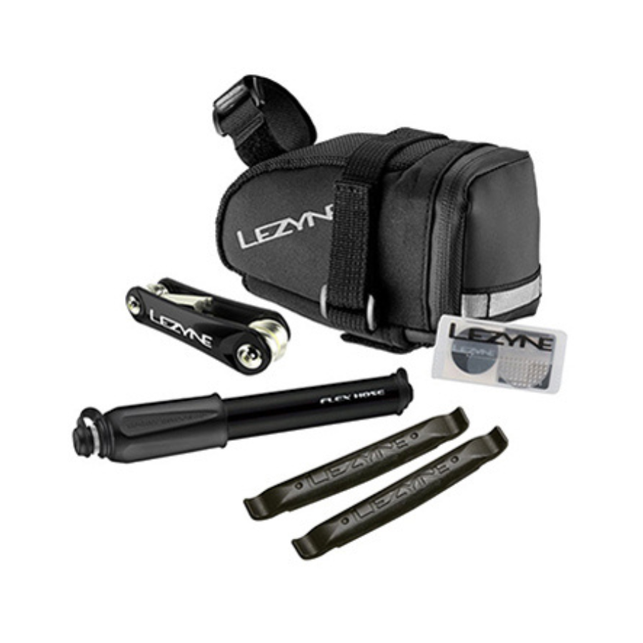 Lezyne Caddy Sport Kit saddle bag with RAP II-6 multi-tool