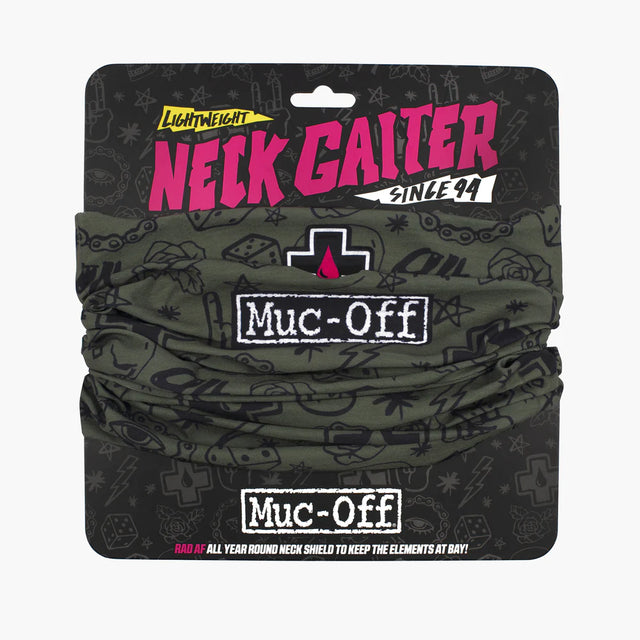 Muc-Off Lightweight Neck Gaiter punk green