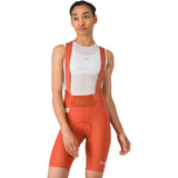 Castelli Espresso 2 Women's DT Bibshorts paprika comfortable women's bib