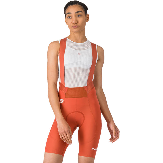Castelli Espresso 2 Women's DT Bibshorts paprika comfortable women's bib
