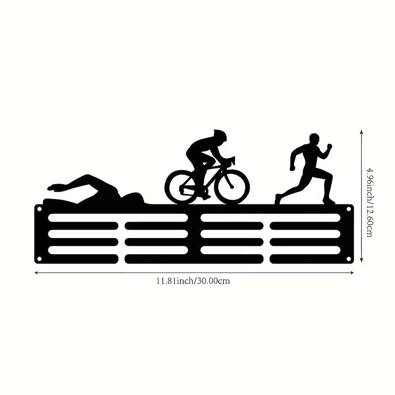 Triathlon Steel Medal Holder