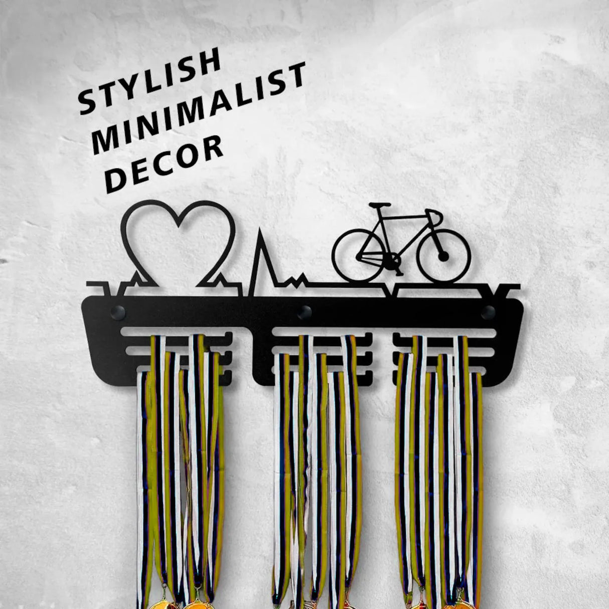 Cycling Medal Rack Display