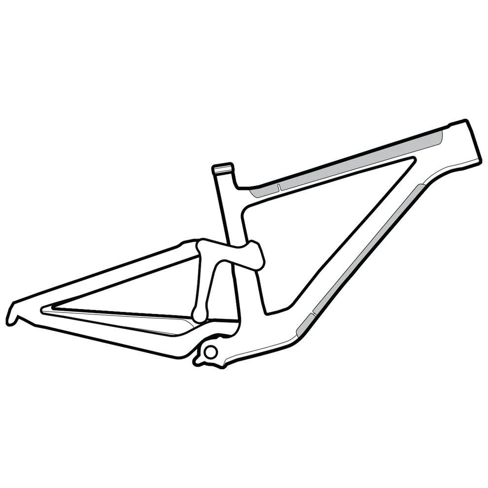 Lizard Skin Clear Protective Frame Wrap - Large