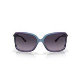 Oakley WildRye Sunglasses Matte Cyan/Purple Prizm Grey Gradient