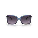 Oakley WildRye Sunglasses Matte Cyan/Purple Prizm Grey Gradient