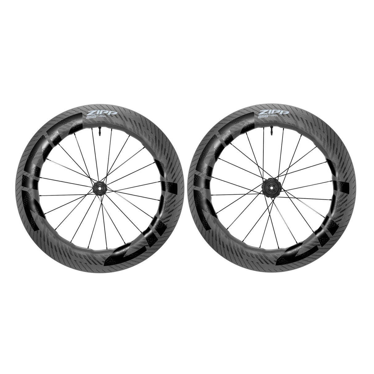 Zipp 858 NSW Carbon Hookless Tubeless Sram XDR TT Wheelset