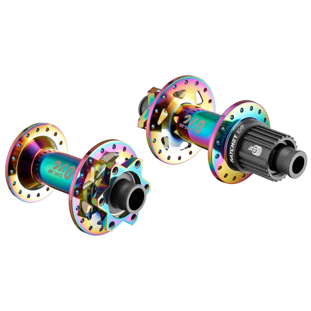 DT Swiss 240 Naben MTB Classic Disc Brake IS  Oil Slick Front and Rear Hub