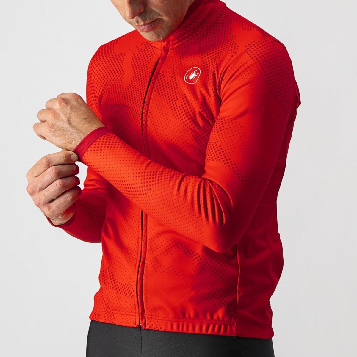 Castelli Pericolo Jersey Full Zip Long Sleeve - Wolfis