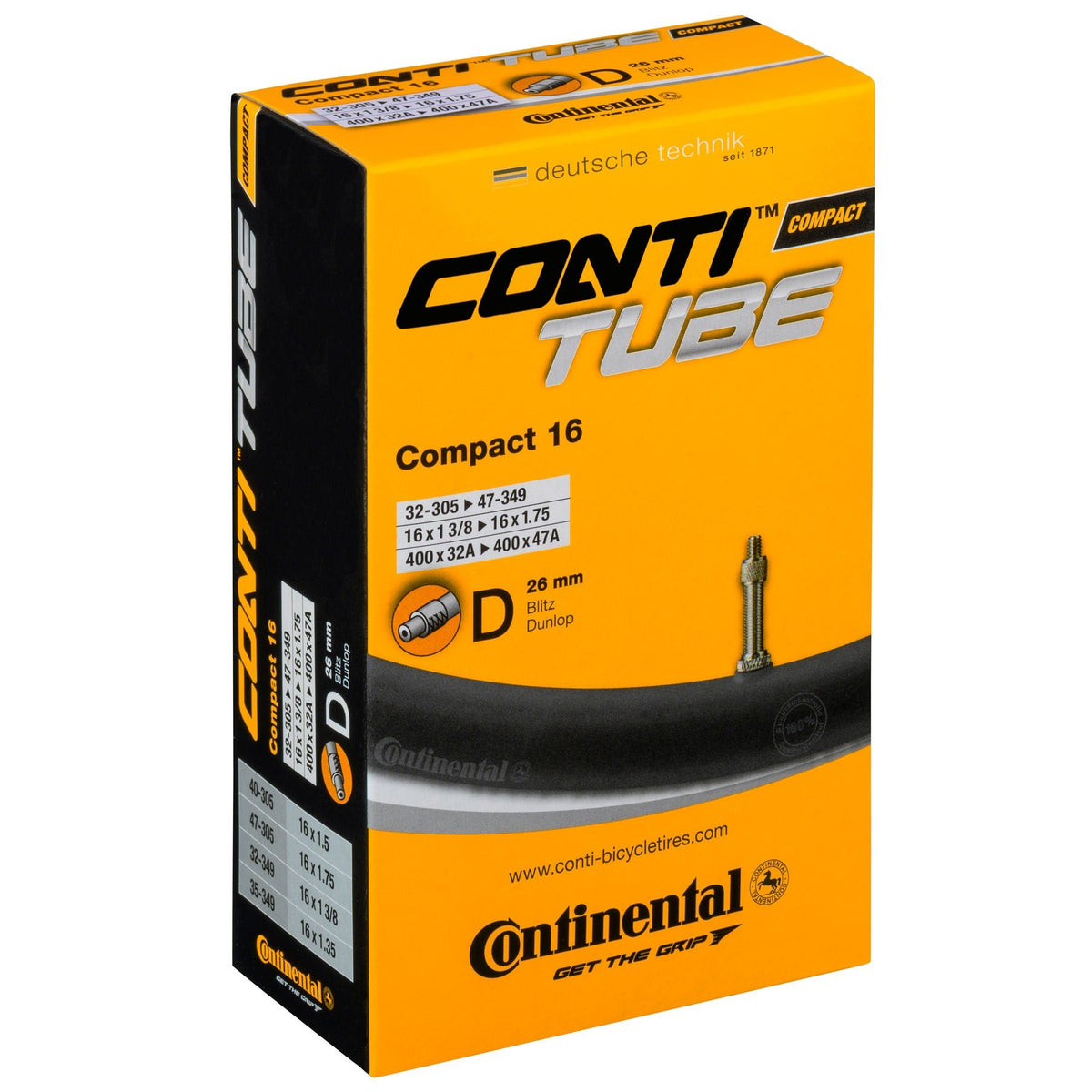 Continental Compact 16 inch Inner Tube – Wolfi's